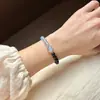 Pulsera de Obsidiana de Doble Círculo con Ágata y Cuentas de Buda, Caliente en TikTok, Pulsera Exquisita Unisex, Joyería al por Mayor