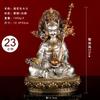 Número do Cartão 23cm Estátua de Cobre Branco Estilo Xizang Buda Amitabha para Decoração de Mesa em Casa, Venda Direta da Fábrica de Estátuas de Cobre