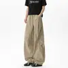 Pantalones retro americanos de cimitarra, pantalones de trabajo rectos holgados para hombre, pantalones casuales de pierna ancha de moda otoño 2026