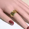 Anillo Abierto Vintage Color Dorado con Piedra Natural Ojo de Tigre, Anillo Cerrado de Acero Inoxidable que No se Desvanece, Joyería de Moda para Mujer