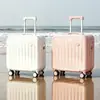 Maleta Multifuncional Nueva Pequeña de Cabina Maleta con Ruedas Varilla de Tiro Engrosada Estuche con Cerradura de Combinación Resistente al Desgaste Maleta de Viaje Silenciosa