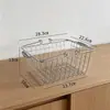 Cesta de compras de metal estilo Ins, cesta de ferro forjado, cesta de armazenamento, cesta portátil, organizador de mesa, cesta de armazenamento para itens diversos