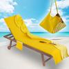 Nova Capa de Cadeira de Praia de Microfibra Toalha para Cadeira de Descanso Bolsa para Toalha de Praia Impressão Digital Série de Verão Capa para Cadeira de Descanso