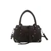 Cross2026 Comércio Exterior Outono Inverno Retro Nova Bolsa Boston Almofada Transversal de Ombro Rebite Bolsa de Mão Atacado