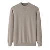 Suéter masculino de cashmere puro com gola redonda, novo suéter casual para outono, pulôver decorativo de marca Young, quente