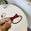 Acessórios de Cabelo Laço Estilo Coreano Gelatina Cor Sólida Headband Doce Fofo Anel de Cabelo Laço Duplo para Rabo de Cavalo Pequeno Fresco