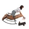 Sillón Sofá de Sala de Estar Reclinable para Dormir Silla Mecedora Sofá Perezoso Silla Mecedora Reclinable para Siesta Balcón Silla de Ocio para el Hogar