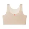 Ropa interior para niñas en etapa de desarrollo, Sujetador con copa fija etapa uno, Sujetador fino tipo camiseta para niñas, Top tubular sin costuras anti-golpes para estudiantes