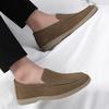 Zapatos Nuevos para Hombre Primavera y Otoño 2025 Piel Genuina Gamuza Británica Zapatos sin Cordones Zapatos Casuales de Piel Zapatos para Hombre