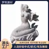 Esculturas Redondas Personalizadas con Temática Mitológica en Imitación Piedra, Esculturas de Figuras Estilo Europeo, Se Pueden Usar para Decoración de Paredes en Pasillos de Hotel