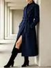 Europeu e Americano transfronteiriço 2026 Estação independente da Amazon nova moda feminina elegante cor sólida lapela gravata casaco