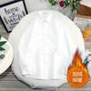 Camisa cálida para jóvenes, gruesa, de invierno, para negocios, profesional, de color sólido, blanca, con forro polar, para hombre, cálida.