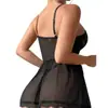 Ropa Íntima de Tirantes Pijamas Traje Uniforme con Aros para Piernas de Talla Pequeña Transfronterizo Muestra Gran Pasión Encanto Sexy