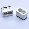 Interfaz de alimentación de placa de circuito impreso integrada AC-019, certificada de seguridad CCC, conector de alimentación KC figura de ocho blanco C8