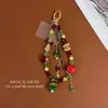 Cadena Colgante de Teléfono Móvil con Cuentas Coloridas Navideñas Atmósfera de Lujo Accesible Colgante Decorativo para Bolso de Cadena Foto Ccd Estilo Caliente Navideño