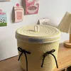 2025 Nuevo Estilo Cesta de Manzana Cesta de Almacenamiento Cuerda de Algodón Tejida Cubo de Almacenamiento Dibujos Animados Cosméticos Snacks Almacenamiento Varios
