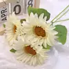Atrezzo de Fotografía de Girasol Artificial, Estilo Rústico para el Hogar, Flor Artificial Realista de un Solo Tallo al por Mayor, Girasol para Sala de Estar