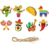 Tags Decorativas Mexicanas DIY Transfronteiriças Decoração de Atmosfera para Carnaval do México Cinco de Maio Enfeites Pendurados