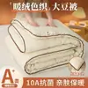 Colcha de Tecido Colorido Fofo Quente Classe A Bordado com Fio de Soja Colcha de Tricô 10A Antibacteriana Colcha para Todas as Estações Colcha de Primavera e Outono Colcha Grossa de Inverno