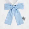 Corbata de Lazo de Lunares Jk Falda Escocesa Camisa Corbata de Lazo Cordón Corbata de Lazo de Plumas Cuadrada para Mujer Lunares Mango Largo Mariposa Grande Accesorio