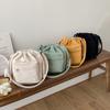 Bolso nuevo de pana para mujer estilo occidental para chica suave para compras bandolera moda coreana estudiante cubo biselado para hombro
