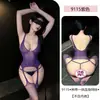 Pin Xian Saudades Amor Rede Expondo Nádegas Pendurado no Pescoço Decote Abertura na Virilha Corpo Inteiro Meias de Rede Lingerie Erótica Sexy Puro Desejo Transfronteiriço 9115