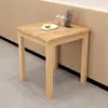 Mesa y Sillas de Comedor Rápidas de Madera Maciza, Mesa de Comedor para Apartamento Pequeño, Mesa Rectangular para Desayuno de Snack Bar, Mesa de Comedor para el Hogar