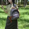 Mochila Transfronteriza de Nuevo Estilo de Alta Apariencia para Estudiantes de Preparatoria y Universitarias, Mochila Sencilla de Color Sólido, Mochila para Viajes y Trayectos Diarios para Hombres