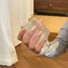 Unhas postiças estrela galvanizada, estilo gatinho nude, delicadas e valorizam a mão, com senso de ambiente, manicure curta removível