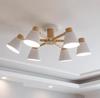 Luminária de Teto Criativa Escandinava Isn Macaron Luminária Japonesa Simples para Sala de Jantar Lustre para Sala de Estar Luminária de Teto para Quarto Mais Vendida