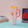 Nueva Taza para Coche de 40 oz Termo de Acero Inoxidable 304 Portátil Montable en Coche Taza con Popote de Gran Capacidad Venta al por Mayor