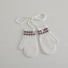Lanyard Rayado Bolsa Sencilla Guantes para Dedos para Niños Niños y Niños Colgantes del Cuello Estilo Extranjero Guantes para Bebés de 2-6 Años con Indicador