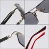 Óculos de Sol de Metal Retrô com Armação Quadrada de Ponte Dupla Única, Estilo Aviador, Dobradiças de Mola, Óculos com Proteção Solar UV400