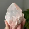 Adornos de Racimo de Cristal Blanco Natural, Pulseras de Piedra Cruda de Espina Dorsal de Cristal de Piña, Desmagnetización y Purificación, Decoraciones para Sala de Estar en Casa al por Mayor