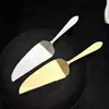Juego de cuchillo para pastel y espátula de acero inoxidable transfronterizo, cuchillo para pan de mango largo, espátula para postres, frutas, quesos, pizza, herramientas para hornear