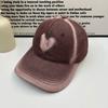 Gorra de béisbol vaquera lavada Love para mujer, nueva, de primavera y otoño, suave y versátil, de marca de moda urbana, con aleros curvos y cara pequeña.