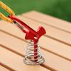 Accesorios para carpas de exterior, toldo con clavos de tierra en forma de espina de pescado, gancho de resorte fijo, cuerda de viento ajustable, hebilla fija, gancho de férula