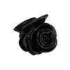 Pasador de Flor de Rosa de Doble Cara ~ Pinza Elegante Coreana Francesa para Cola de Caballo Mediana Pinza para el Cabello Pinza de Tiburón Francesa