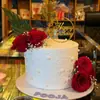 Flor de Amor Acrílico Felizcumpleaños Feliz Cumpleaños Pastel Postre Suministros para Fiesta Descuento por Cantidad