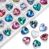 Abalorios DIY Accesorios Colgantes de Cristal Estrellas Copos de Nieve Luna Estrella de Mar Oso Hoja de Arce Múltiples Tamaños Coloridos Agujero para Colgar