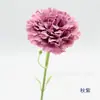 Flores Artificiales Día de la Madre Ramo de Claveles de Tallo Único y Corto Flores de Seda Artificial Decoración para el Hogar Sala de Estar Arreglo de Mesa Arte Floral