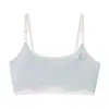 Producto Más Vendido en Tiktok: Camiseta Sin Costuras Etapa 1 Verano Sensación Fresca para Niñas de 6 a 12 Años, Adecuada para el Período de Desarrollo, Ropa Interior para Estudiantes de Primaria, Transfronterizo