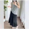 Pantalones falda de pierna ancha para mujer, talla grande, estilo coreano, adelgazantes y versátiles 150 kg Pantalones cortos talla grande, nuevo modelo 2026