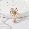 Broche Rosa Vintage Estilo Chino Pintura Lirio de Agua Aceite Flor Mori Flor Loto Broche Delicado Decoración Cheongsam