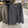 Abrigo de Lana Otoño/Invierno Ropa de Hombre Ropa de Mujer Casual Holgado Engrosado Cuello Redondo Cardigan Tejido Suéter de Manga Larga SY451604