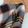 Tela de Cuadros Otoño e Invierno de 225g, Tela de Cuadros de Poliéster-Algodón Cepillado de Hilo Teñido de 7 Count, Adecuada para Camisas, Decoraciones de Cojines y Manteles