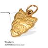 Calientes nuevos accesorios de joyería diy pequeña libélula oso incrustado circón acero inoxidable chapado oro 18K colgante collar mujeres