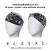 Diadema Elástica Cinta para el Cabello Deportiva para Mujeres Correr Fitness Yoga Pañuelo para la Cabeza Cinta para el Cabello Sombrero de Ala Ancha Nudado para Mujer