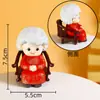 Decoração de Bolo de Aniversário para Velho Original PVC Traje Tang Bonecos Avô e Avó Cadeira