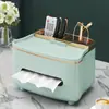 Caja de Pañuelos de Lujo Ligero, Caja de Pañuelos de Gama Alta para Sala de Estar, Almacenamiento Multifuncional para Control Remoto para Mesa de Café, Decoración Creativa para Escritorio del Hogar